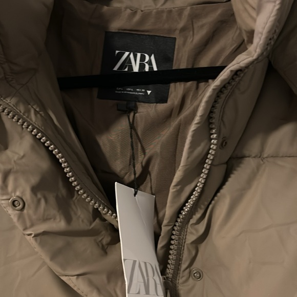 ZARA RUBBERIZED PUFFER JACKET - Picture 11 of 12
